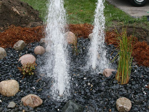 Bubbling Rock Fountains | True Blue Pond Care